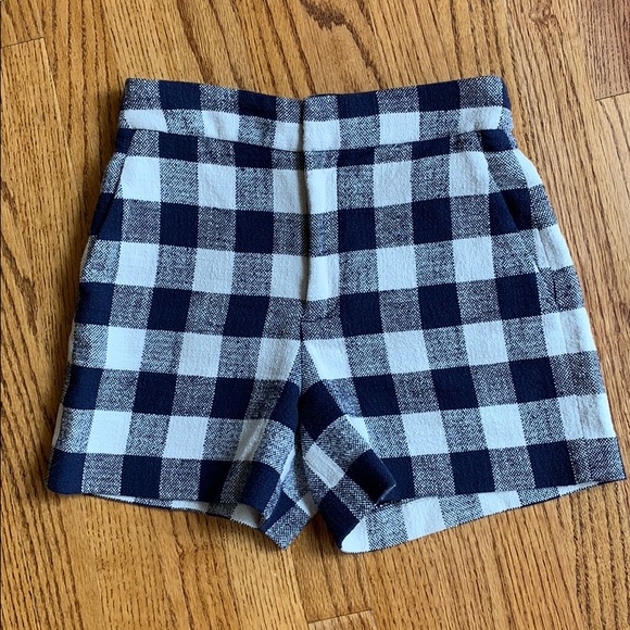 EUC Zara Woman Buffalo Check Shorts - Picture 1 of 2